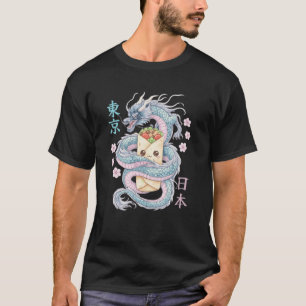 Camiseta Dragão Japonês Burrito Kawaii Comida Mexicana Fofo