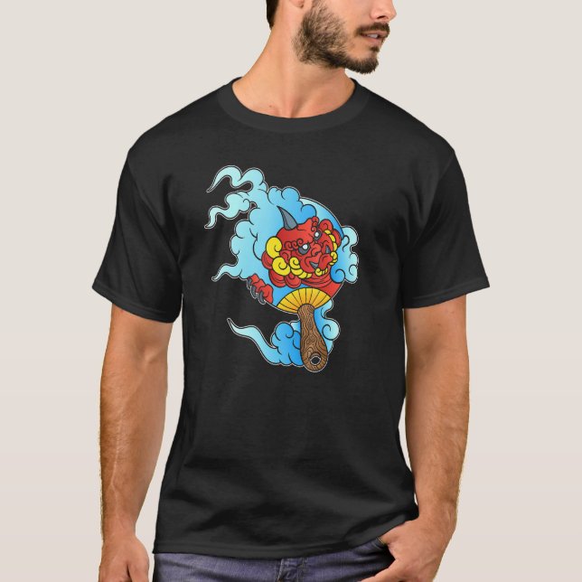 Camiseta Dragão Japonês Demônio Horado Estilo Asiático Irez (Frente)