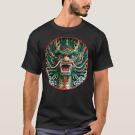 Camiseta Dragão japonês e tradições xibudistas