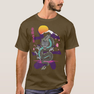 Camiseta Dragão Japonês Kanji Asiático Espírito Demônio Sak
