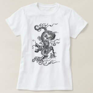 Camiseta Dragão japonês - no estilo chinês