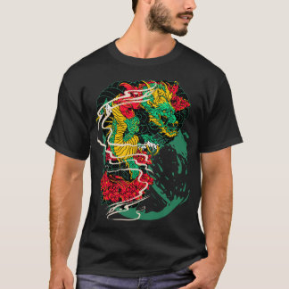 Camiseta Dragão Japonês - Ori Art Tee