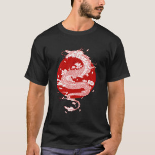 Camiseta Dragão Japonês Sinalizador Japonês