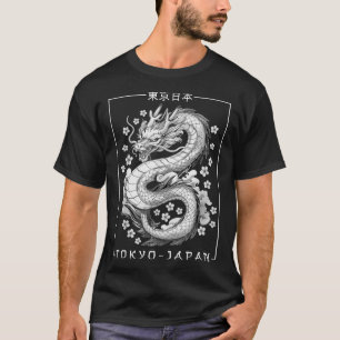 Camiseta Dragão Japonês Tóquio Japão anos 80 Ani Mítico Asi