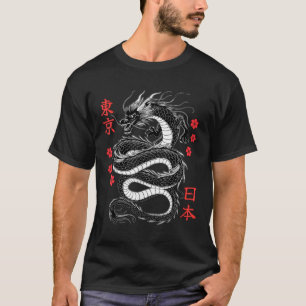 Camiseta Dragão Japonês Tóquio Japão anos 80 Ani Mítico Asi
