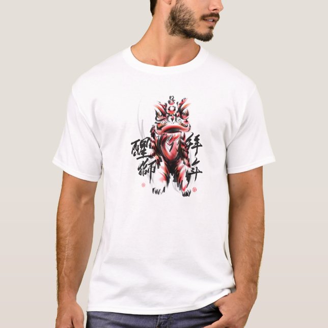 Camiseta Dragão japonês vermelho (Frente)