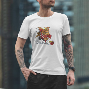 Camiseta Dragão Jogando Hóquei