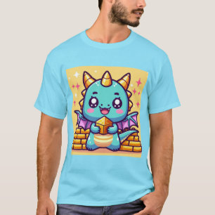 Camiseta Dragão Kawaii com ouro!