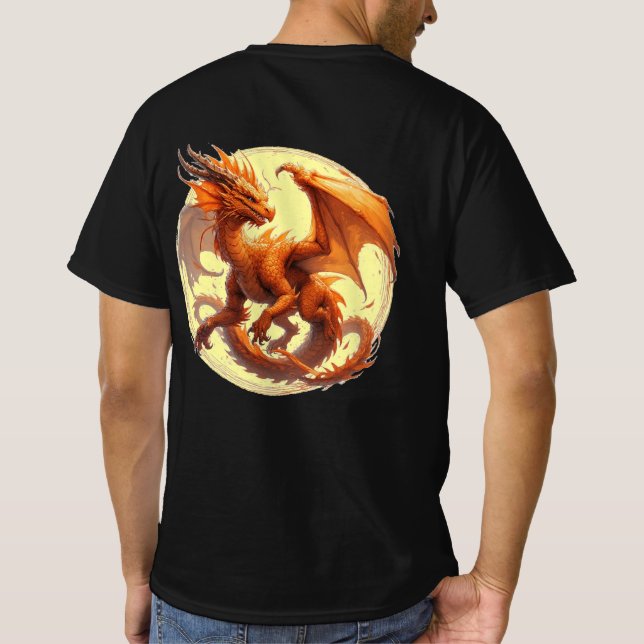 Camiseta Dragão Laranja (Verso)