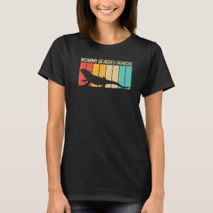 Camiseta Dragão legal Com Carbora Para Mulheres Mãe Réptil 