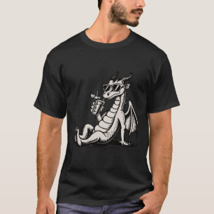 Camiseta Dragão Legal Relaxante – Ilustração de Fantasia Re