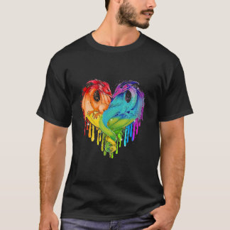 Camiseta Dragão LGBT Dragão Arco Arco-Íris Dragão LGBT Orgu