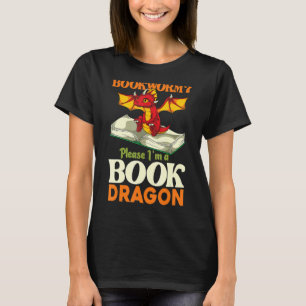 Camiseta Dragão-livro-lagarto-branco — Dragão-livro de leit