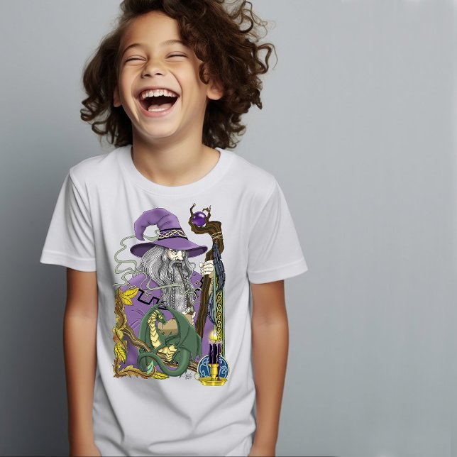 Camiseta Dragão Mágico Celta Fantasia Roxo (Criador carregado)