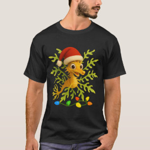 Camiseta Dragão-Marinho-Folhoso de Natal