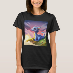 Camiseta Dragão místico fantasia bonito