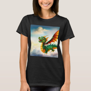 Camiseta Dragão místico fantasia bonito