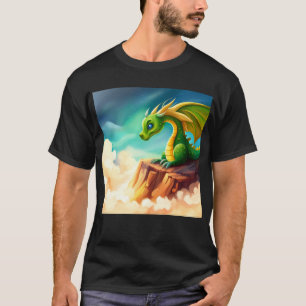 Camiseta Dragão místico fantasia bonito