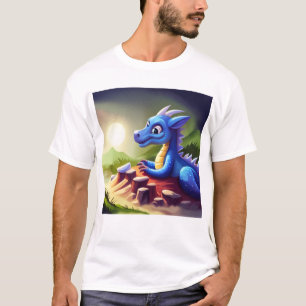 Camiseta Dragão místico fantasia bonito