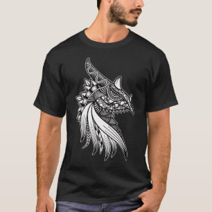 Camiseta Dragão Mítico Mandala - Cabeça de Cavalo Fantas