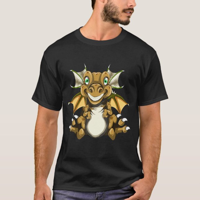 Camiseta Dragão-Mítico Voador de Dragão-Mítico (Frente)