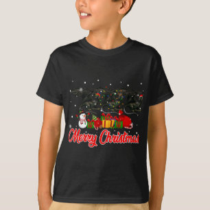 Camiseta Dragão Natal Pajama Funny Xmas Luzes Animais
