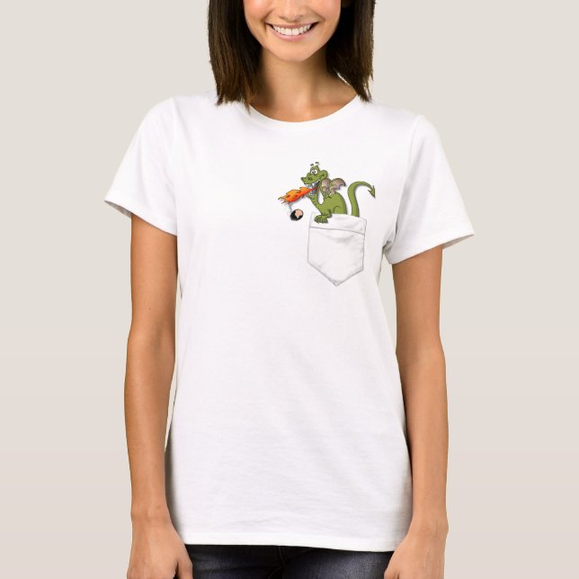 Camiseta dragão no bolso (Frente)