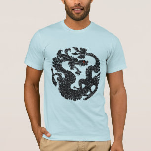 Camiseta Dragão Oriental Negro