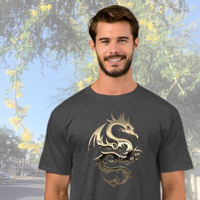 Camiseta Dragão ouro (Criador carregado)
