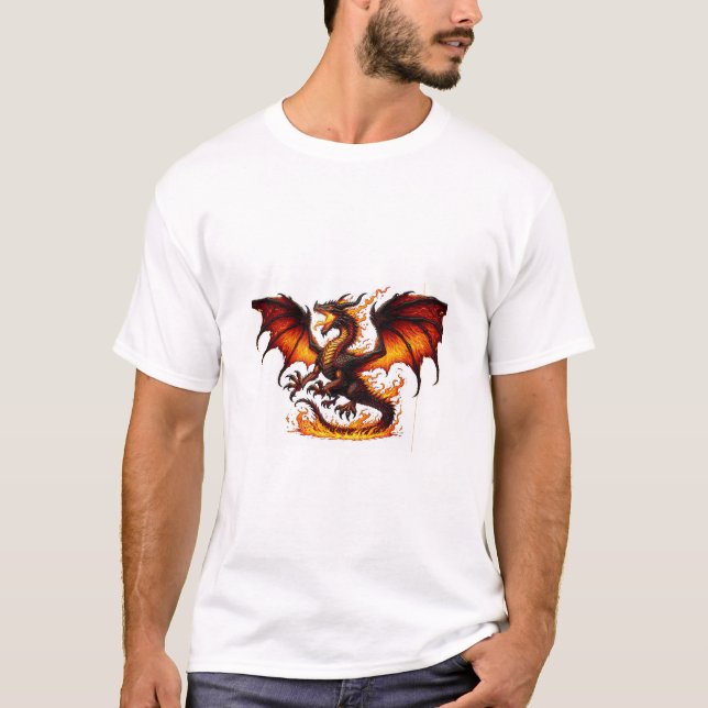 Camiseta Dragão para respirar fogo (Frente)