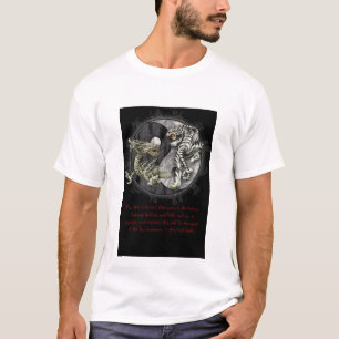 Camiseta Dragão preto/tigre branco