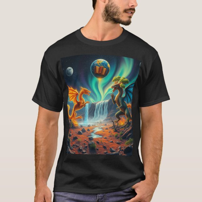 Camiseta Dragão protetor da Terra (Frente)