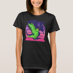 Camiseta Dragão Retro Asas Eu Gritando o Anel Verde Indiano
