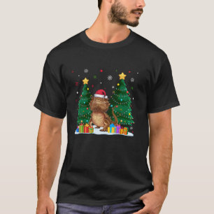 Camiseta Dragão Santa Hat de amante de os animais com barba