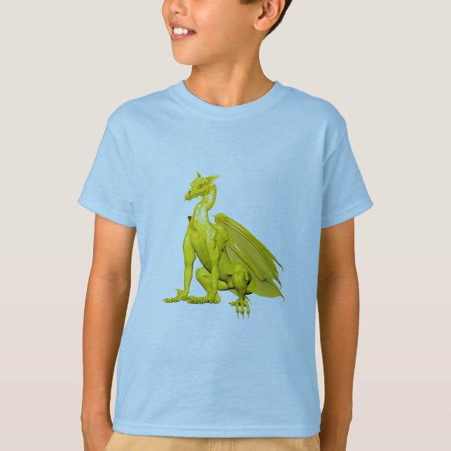 Camiseta Dragão Sentado Amarelo (Frente)