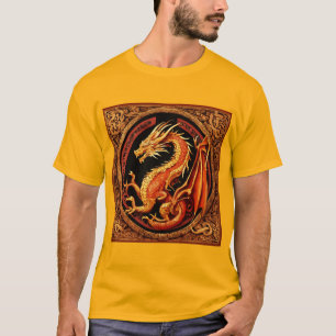 Camiseta Dragão simboliza T-Shirt masculino
