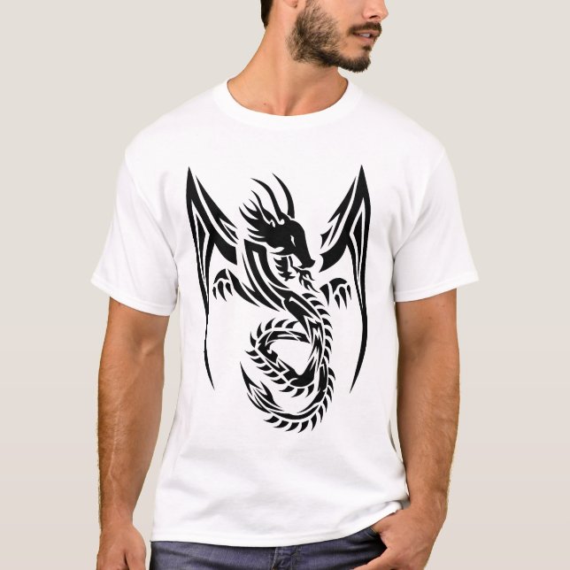 Camiseta Dragão tribal b (Frente)