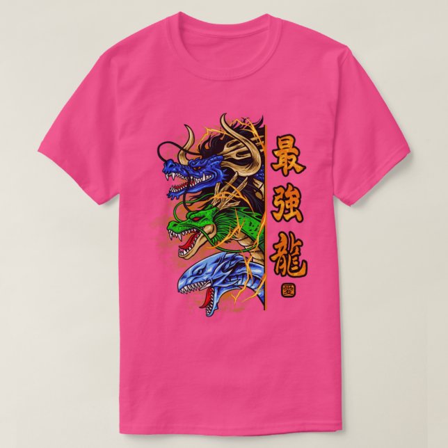 Camiseta dragão trio (Frente do Design)