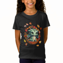 Dragão Verde Fofo Design “Autismo Incrível Outono”