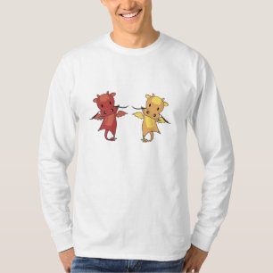 Camiseta Dragão Vermelho E Dragão Amarelo Fale Fantasia