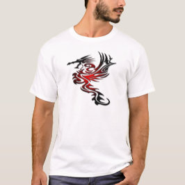 Camiseta Dragão vermelho e preto