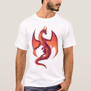 Camiseta Dragão Vermelho Fogo Voador