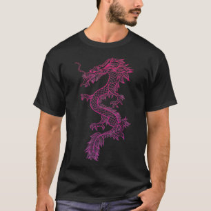 Camiseta Dragão Vermelho Japonês y2k Estético Grunge 90s Ch