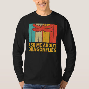 Camiseta Dragão Vintage Fly Para Homens Mulheres Libélula I