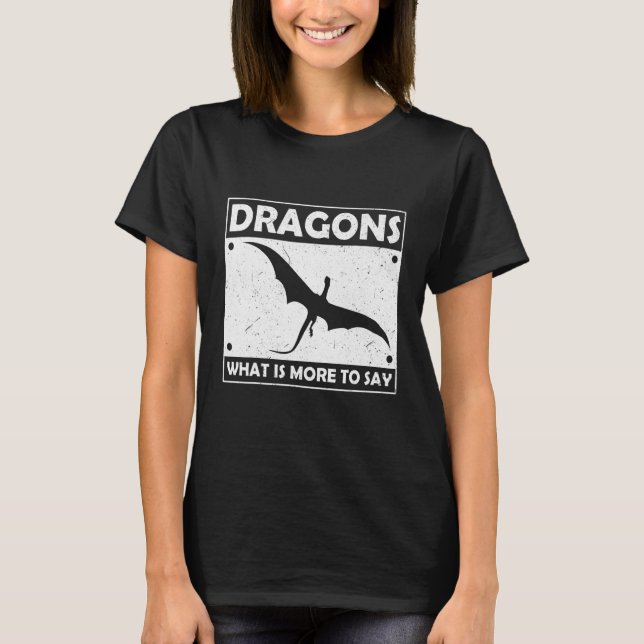 Camiseta Dragão Voador Dizendo (Frente)