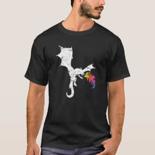 Camiseta Dragão Voador Fantasia Dragão-Fogo Asiático