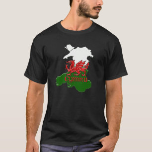 Camiseta Dragão Wales gravado T St David de Galês