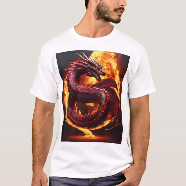 Camiseta Dragão Whimsical Dreamscape T Shirt" (Frente)