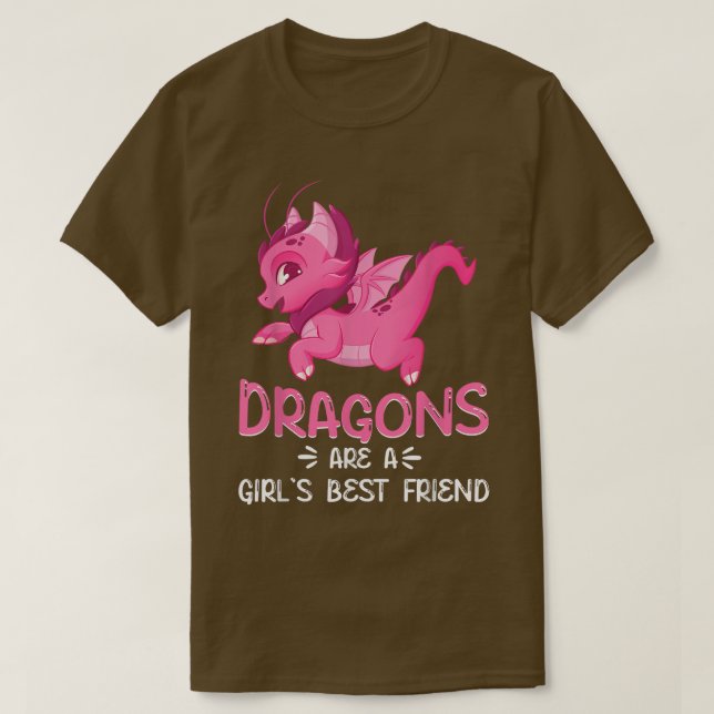Camiseta Dragões Bonitos São Um Dragão Mais Amigo Para Meni (Frente do Design)