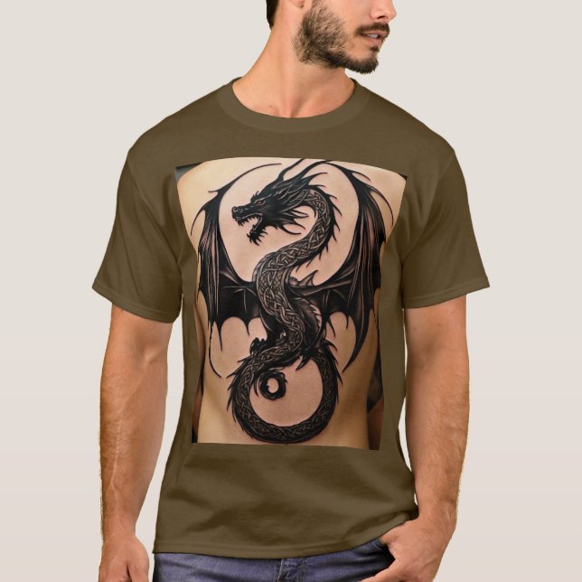 Camiseta "Dragões: Designs Whimsical T-Shirt" (Frente)